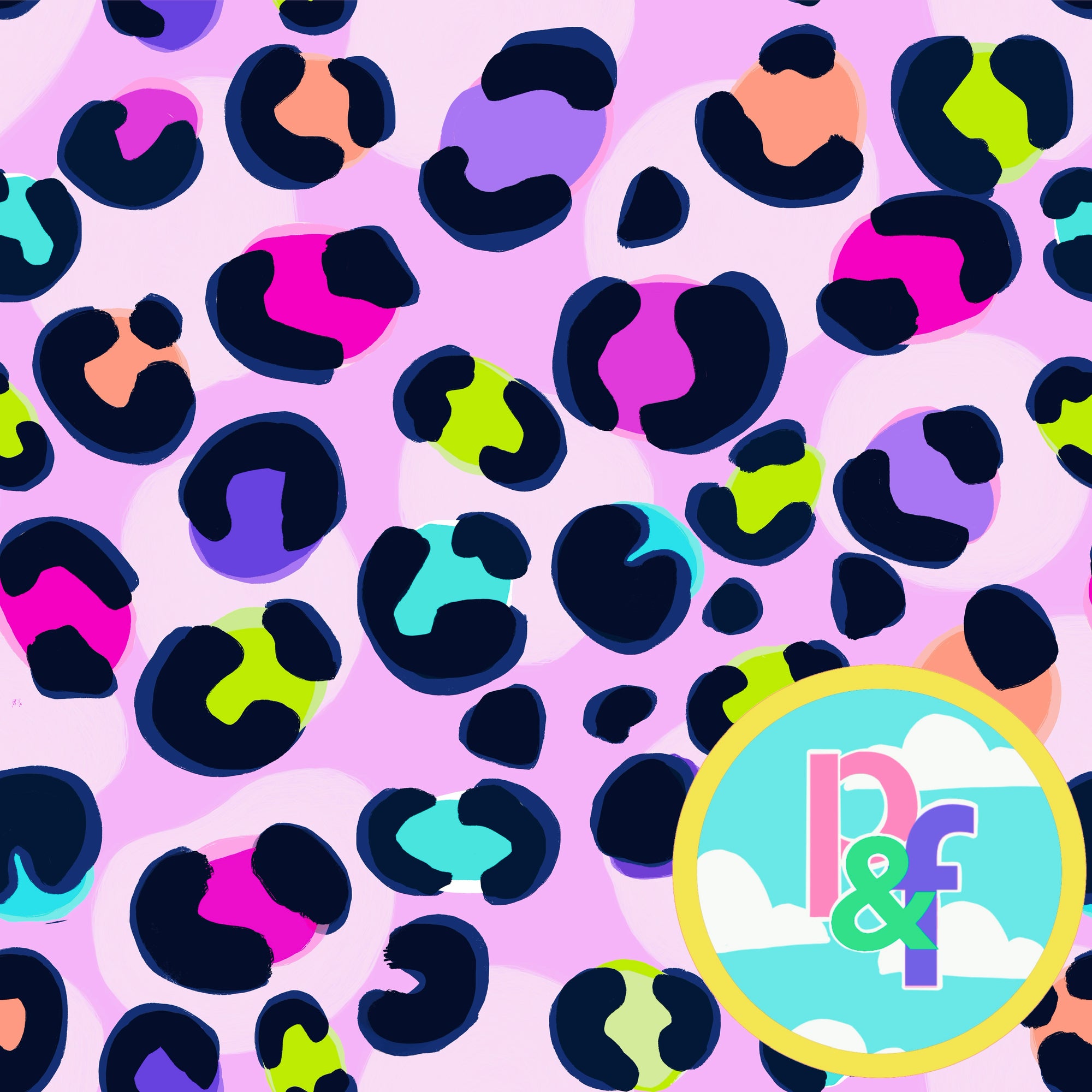 Patterns and Frocks: Musk Pastel Leopard