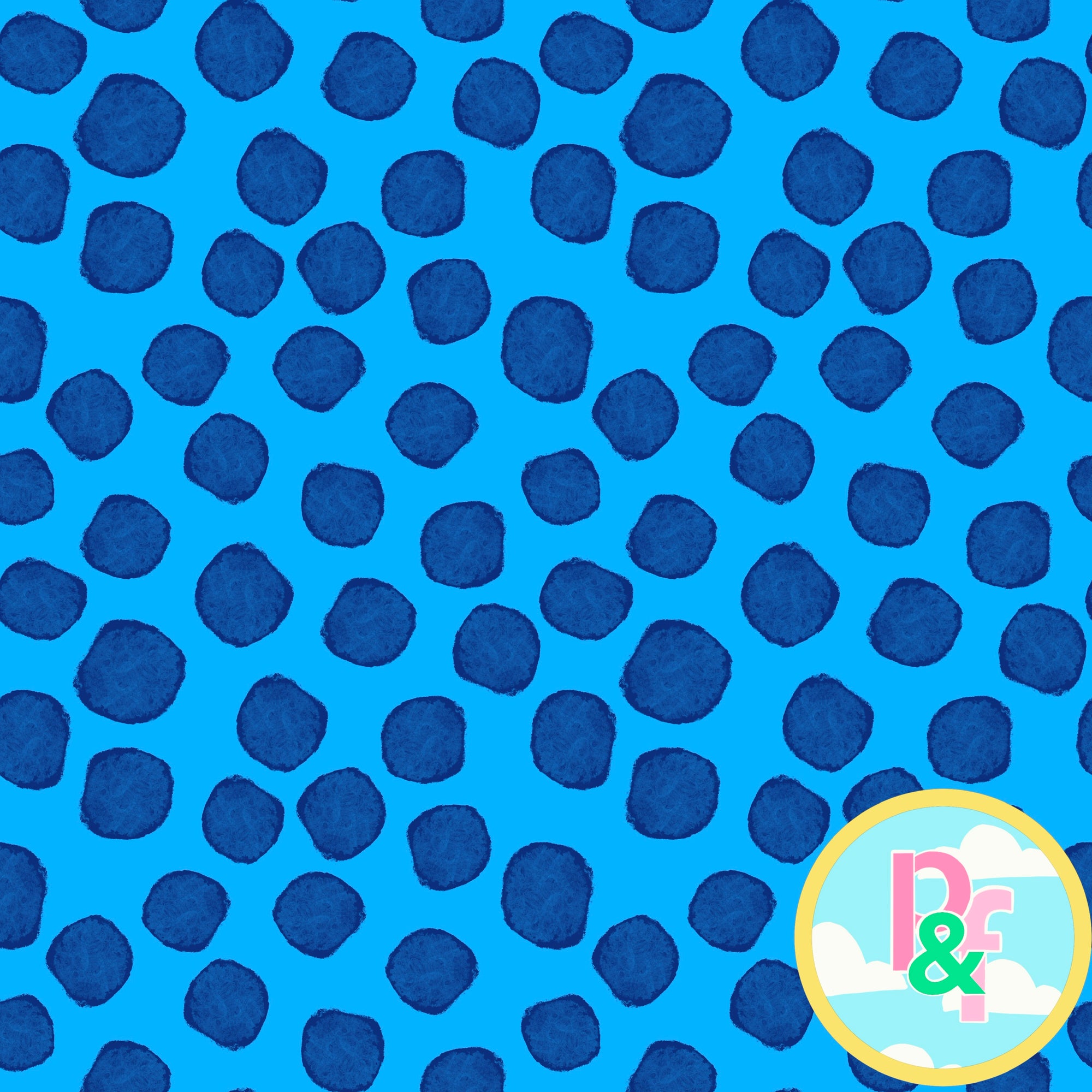 Patterns and Frocks: Light Blue Dotty