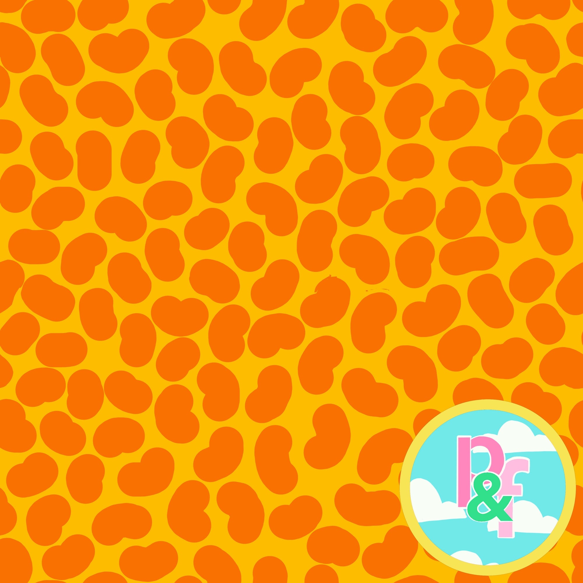Patterns and Frocks: Light Orange Jelly Beans