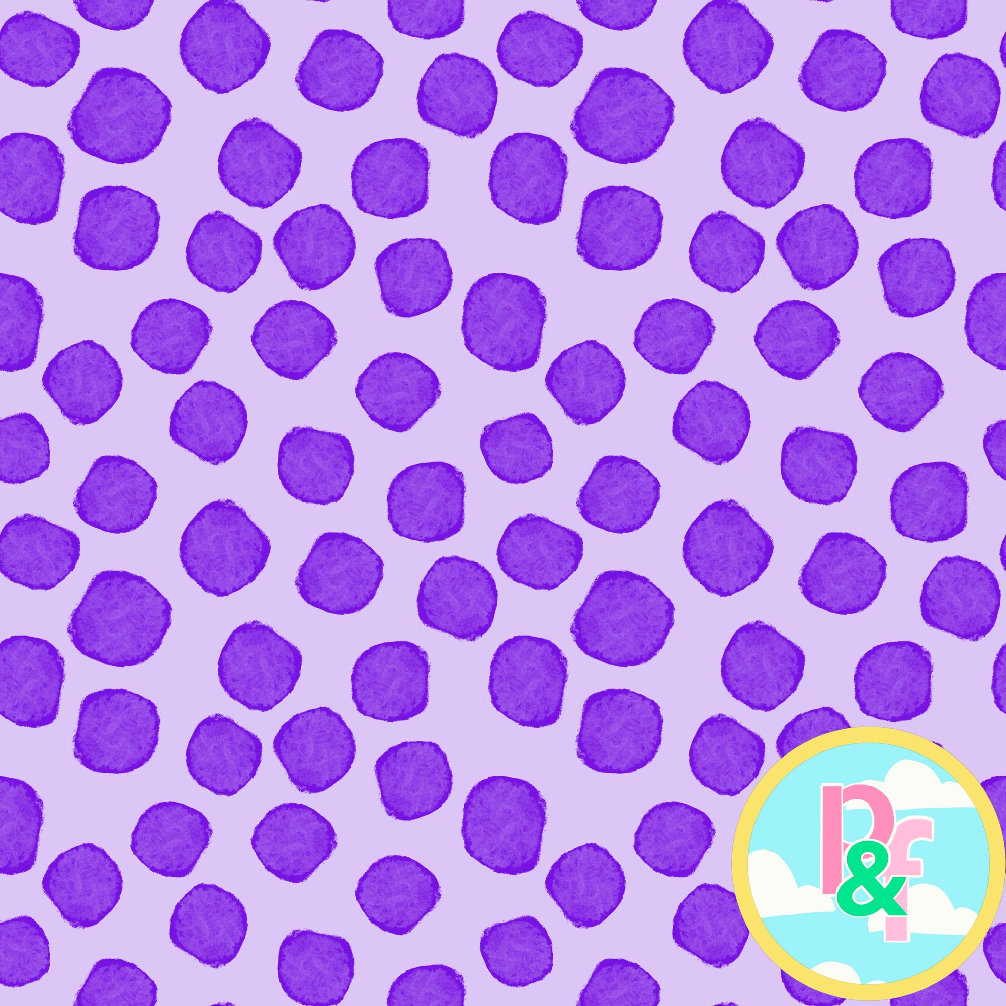 Patterns and Frocks: Light Purple Dotty