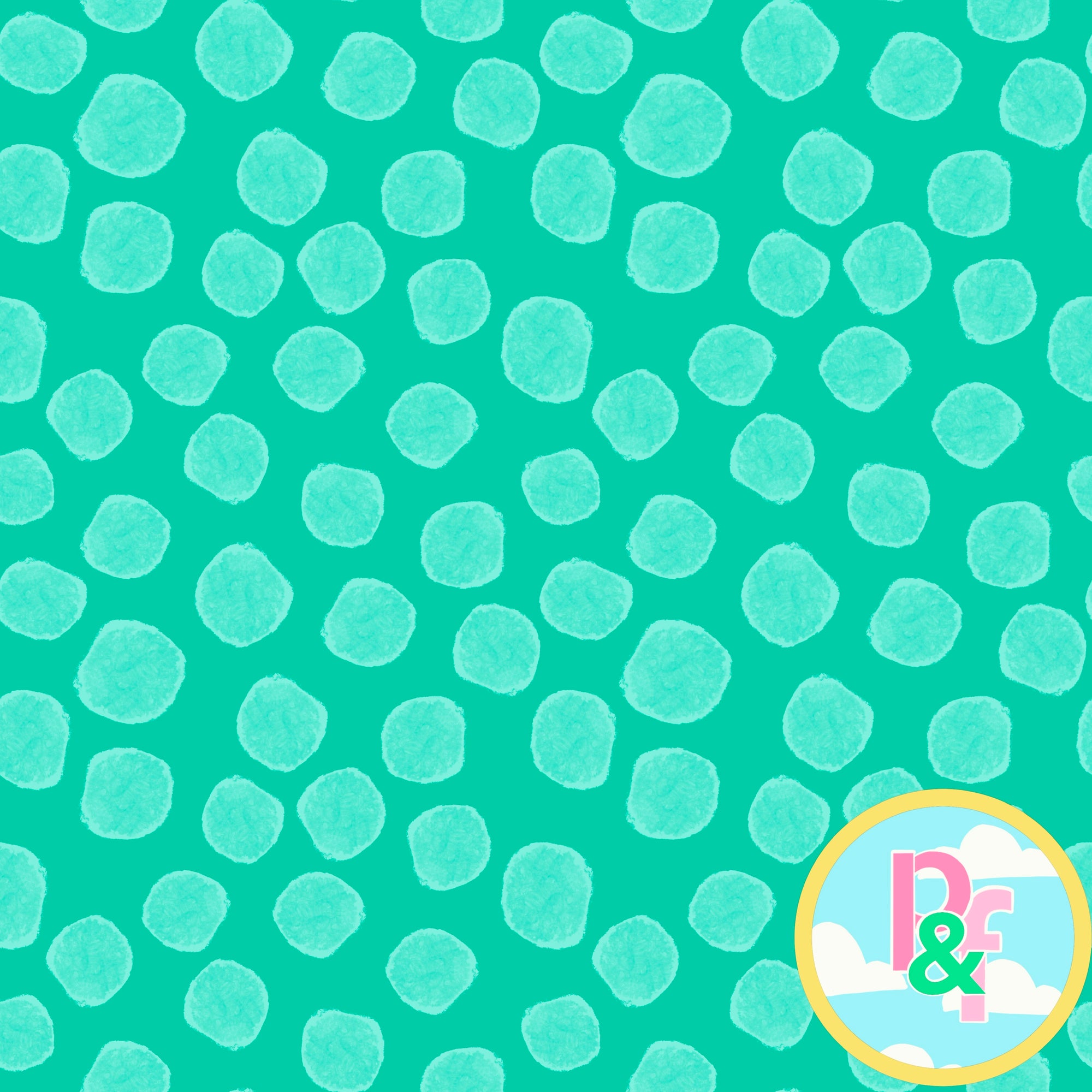 Patterns and Frocks: Dark Mint Dotty