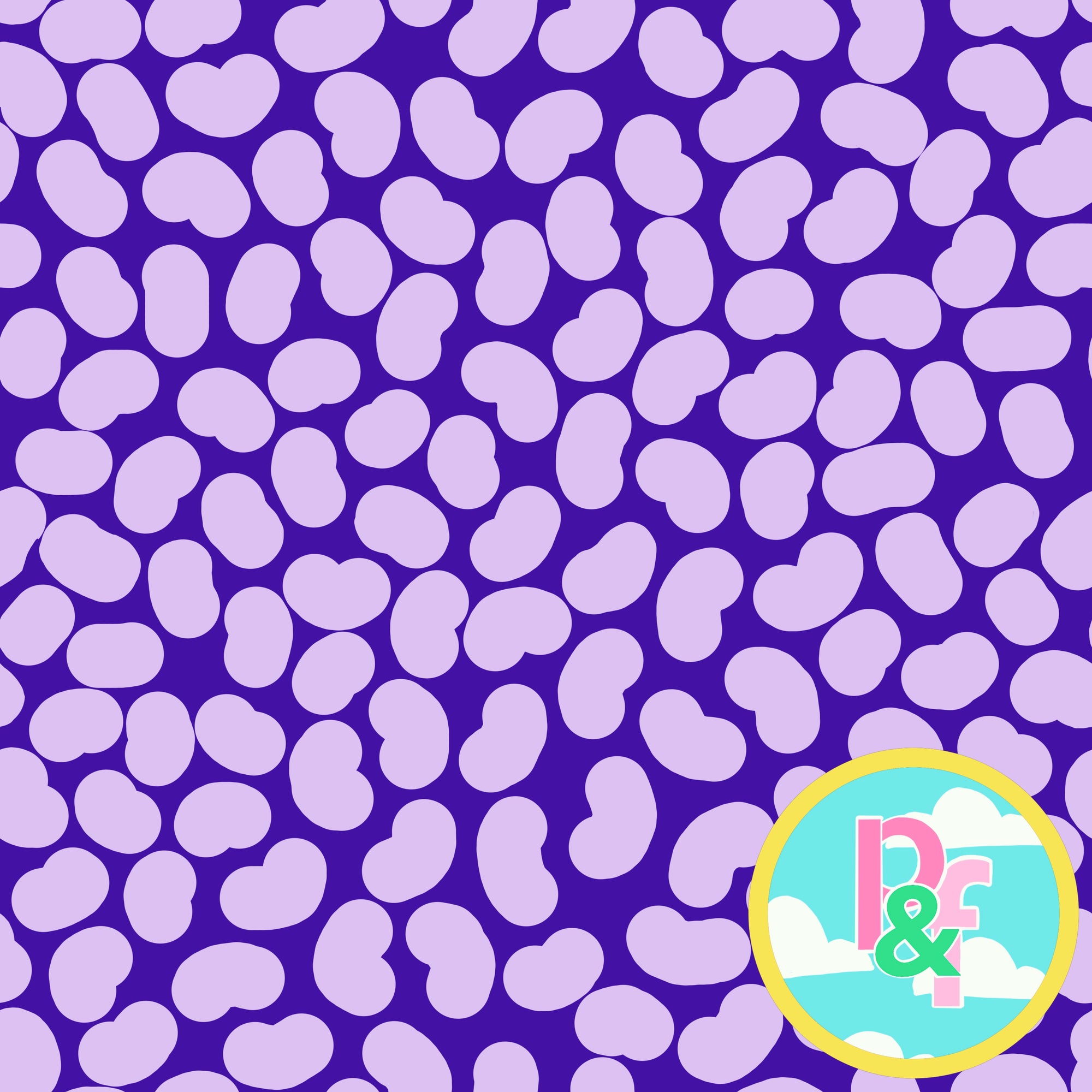 Patterns and Frocks: Dark Purple Jelly Bean
