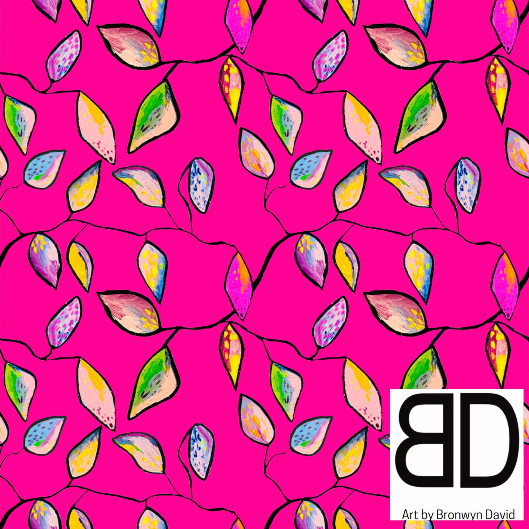 Bronwyn David: pink leaves
