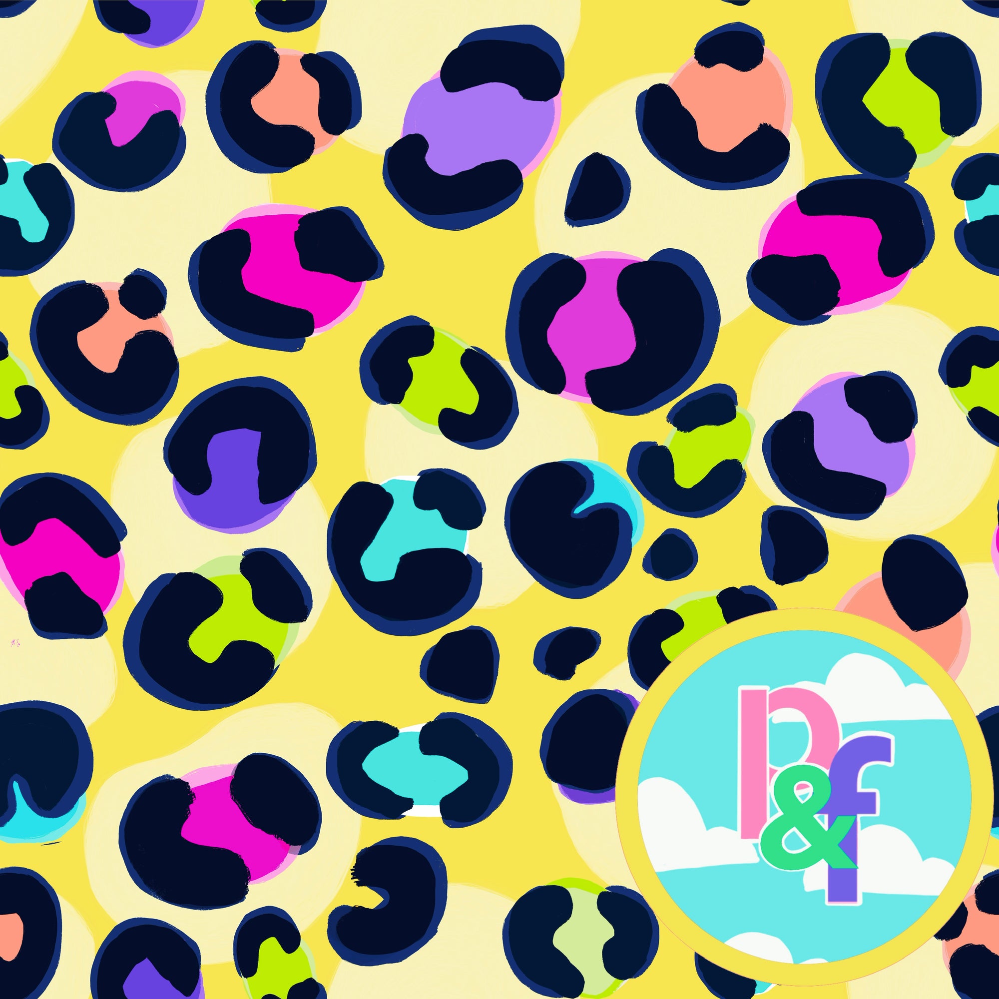 Patterns and Frocks: Sunrise Pastel Leopard