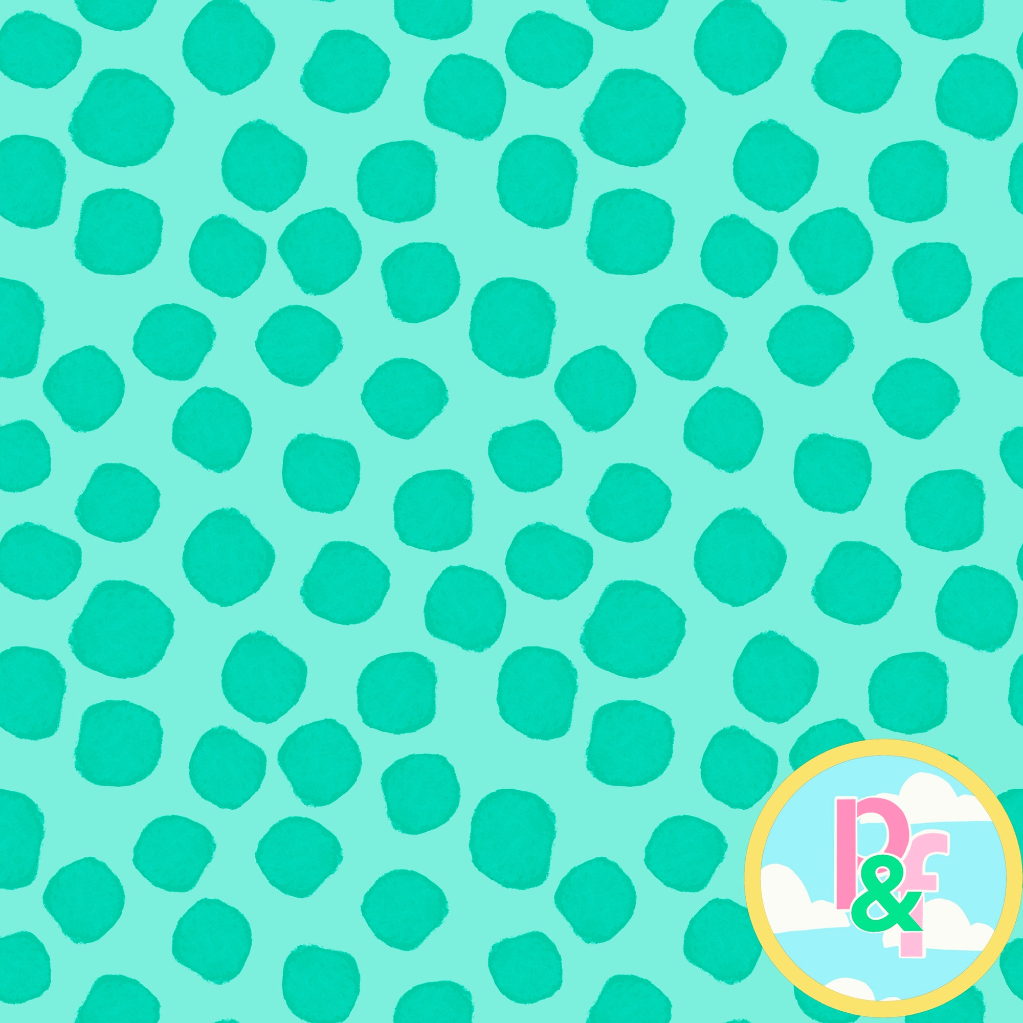 Patterns and Frocks: Light Mint Dotty