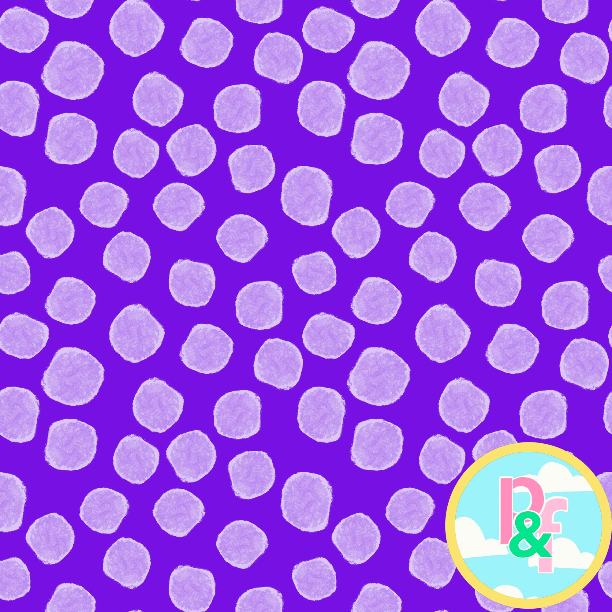Patterns and Frocks: Dark Purple Dotty