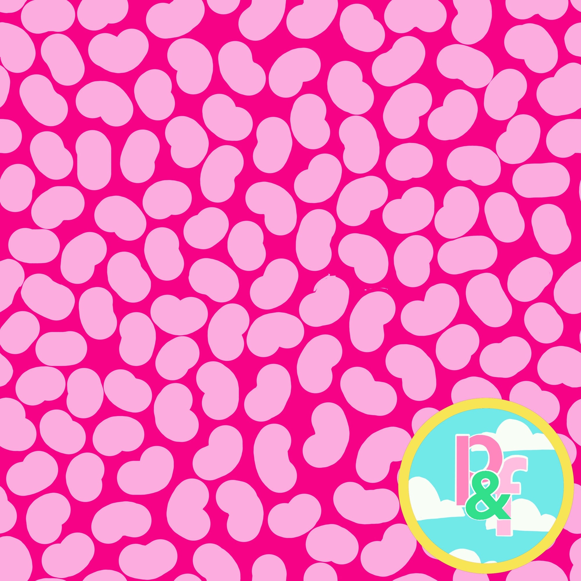 Patterns and Frocks: Dark Pink Jelly Bean