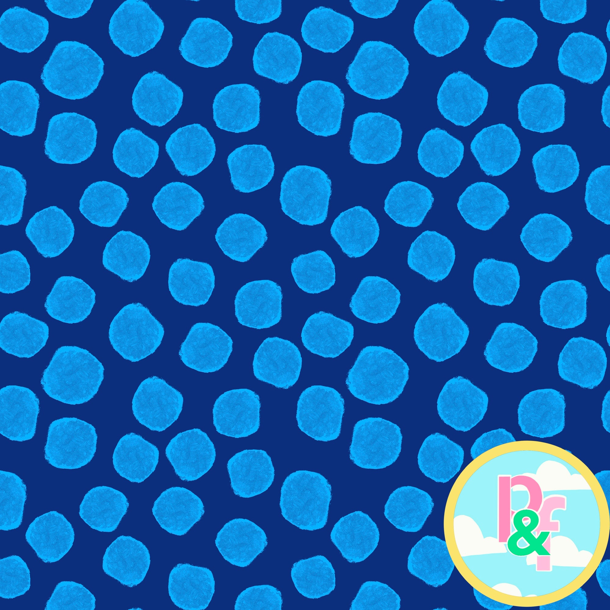 Patterns and Frocks: Dark Blue Dotty