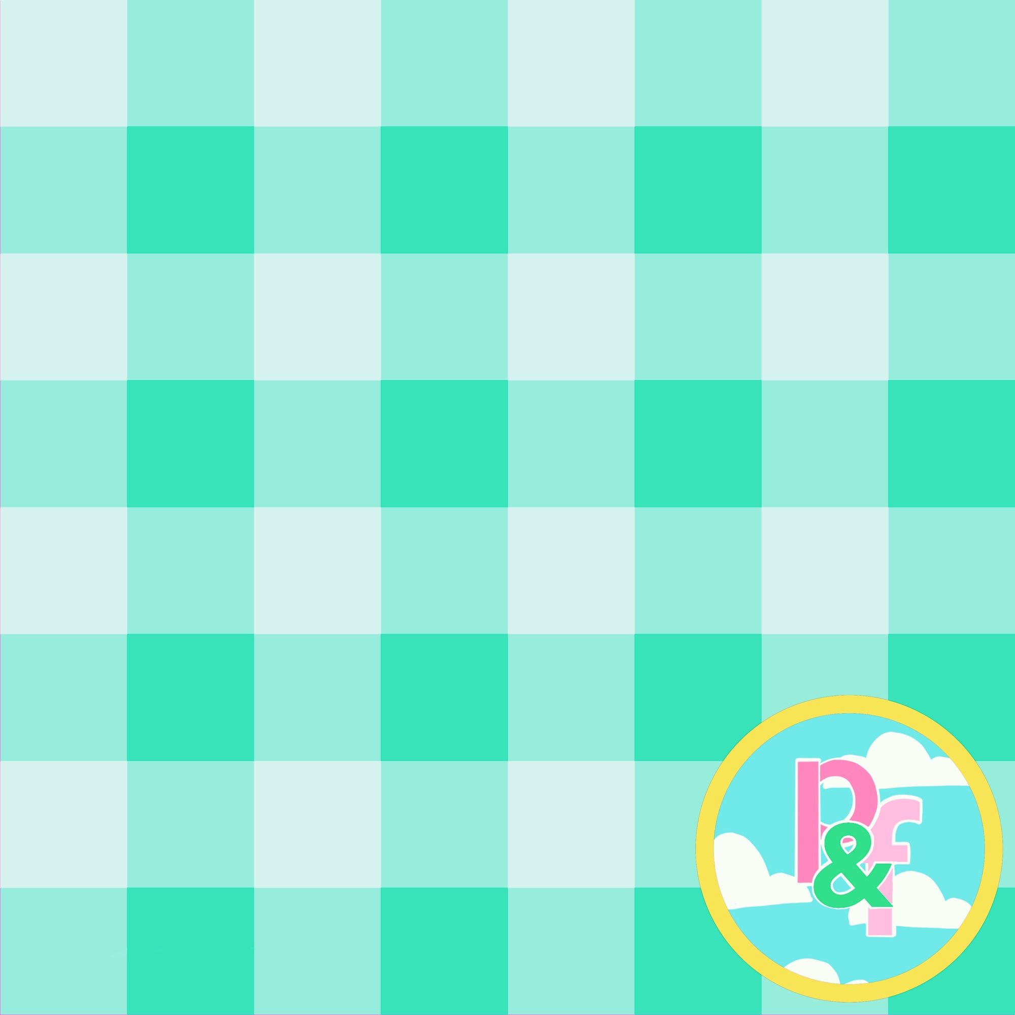 Patterns and Frocks: Mint Pastel Gingham