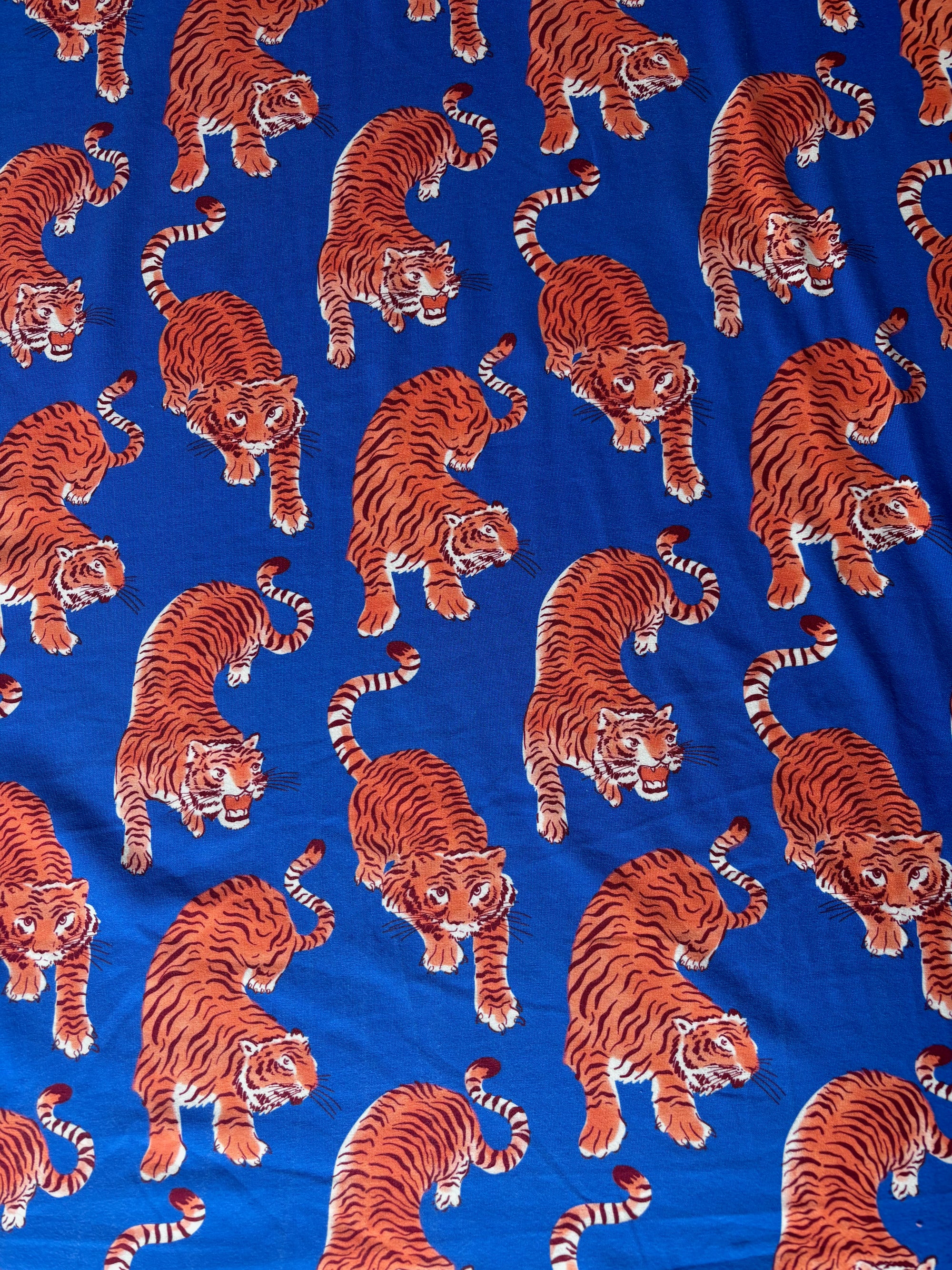 Ellie Whittikar- hello tiger - 210gsm Cotton Lycra