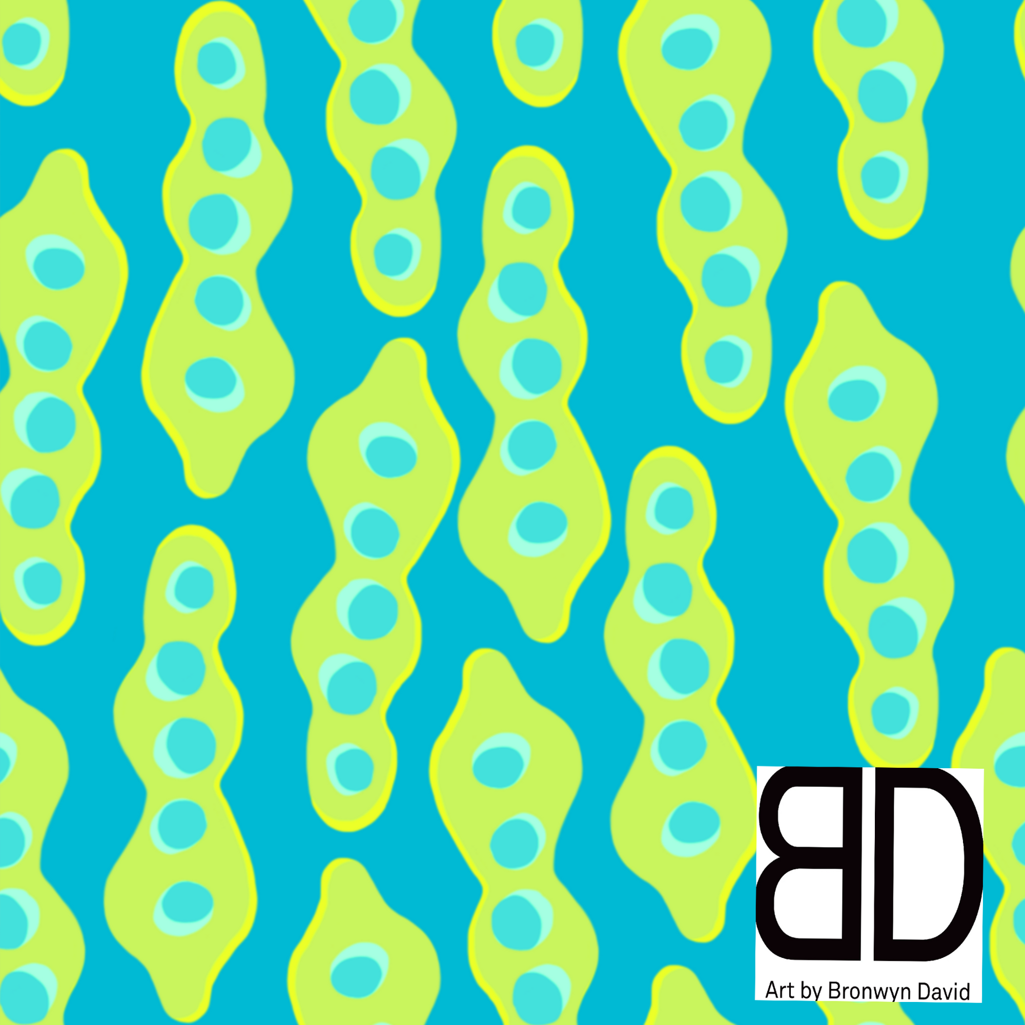 Bronwyn David: Seed pods blue