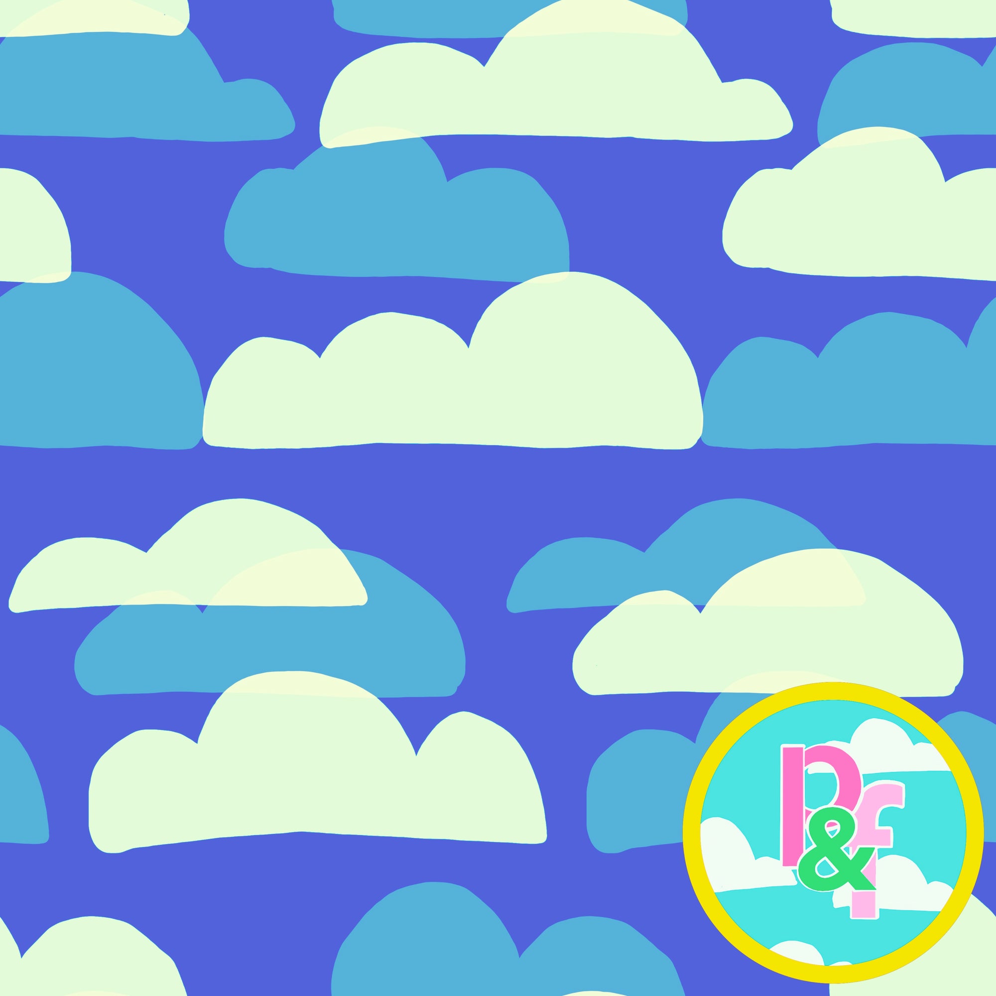 Patterns and frocks: blue skies