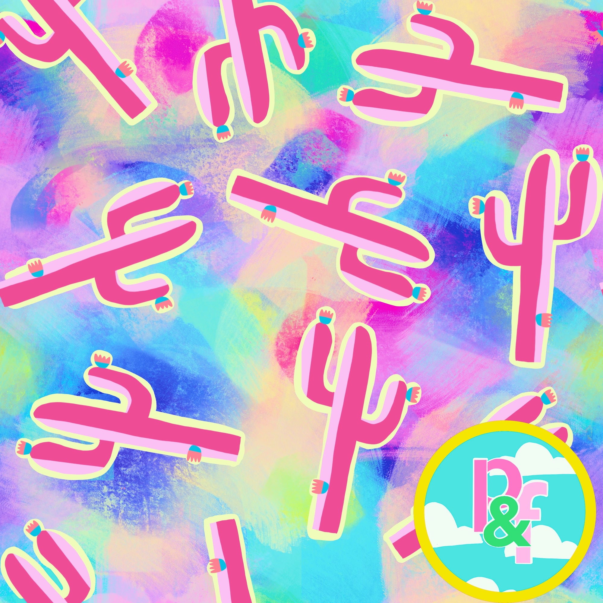 Patterns and Frocks: rainbow cactus