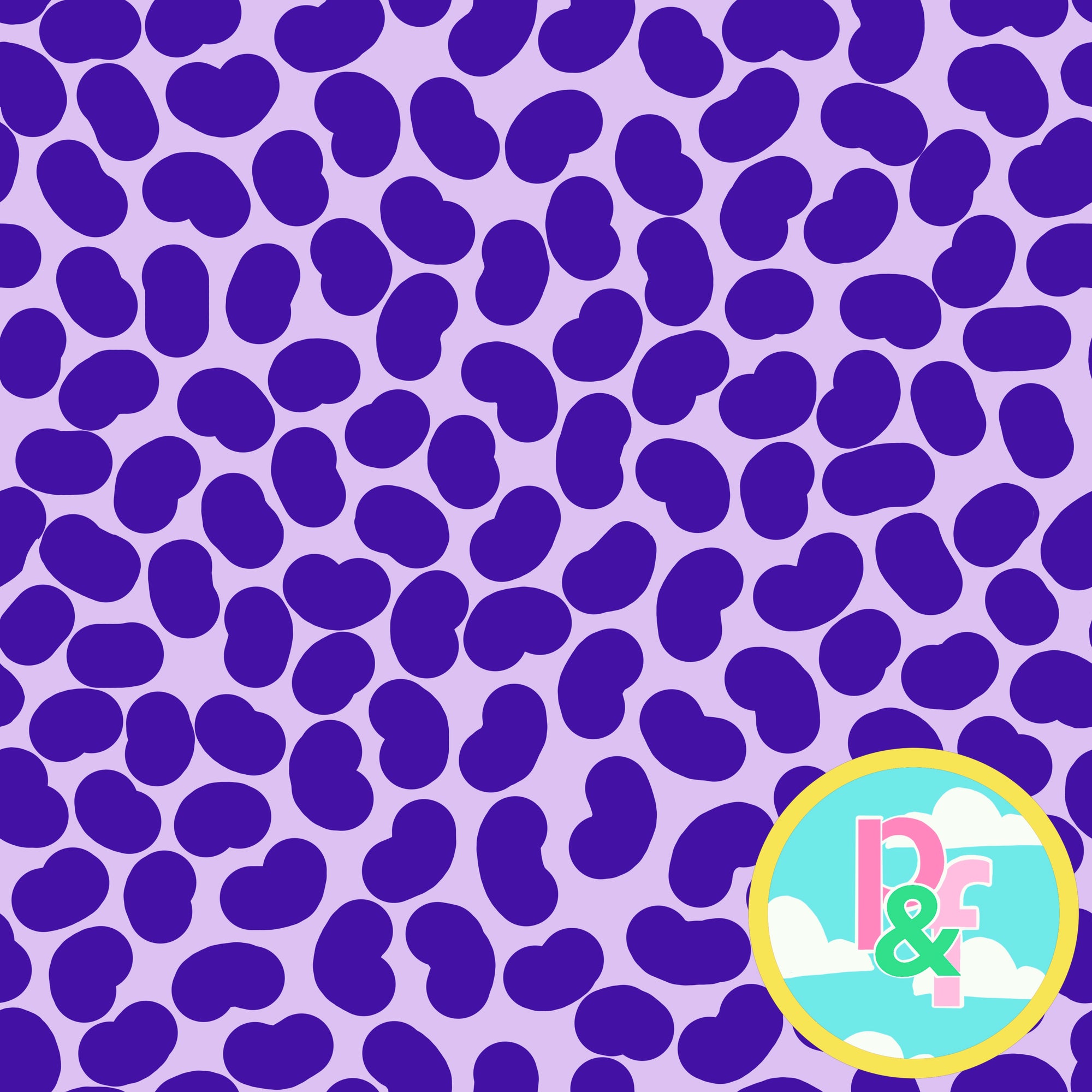 Patterns and Frocks - light purple jelly beans