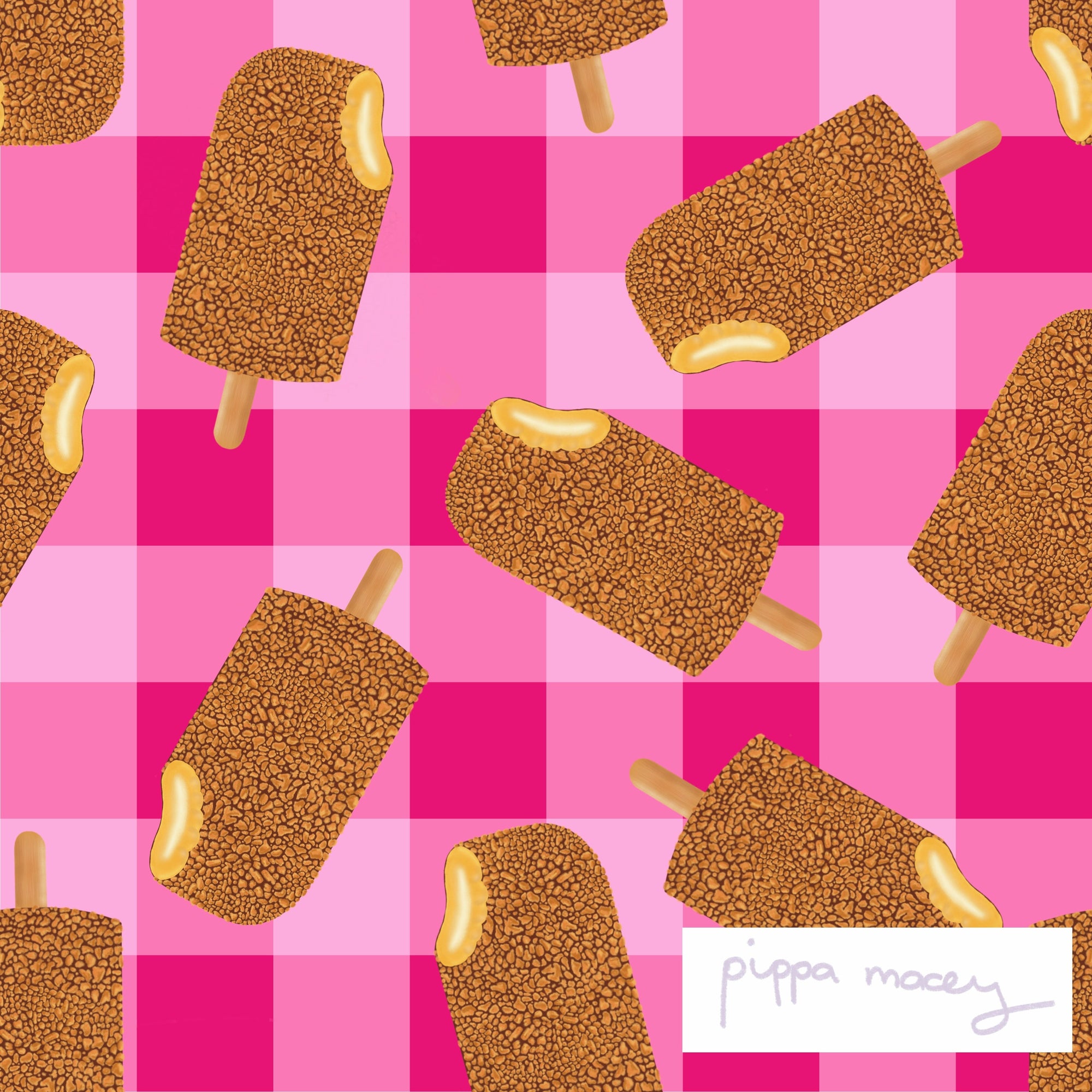 Pippa Macey - pink aussie ice cream #