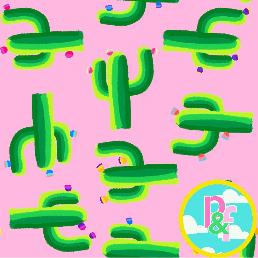 Patterns and Frocks: pink cactus