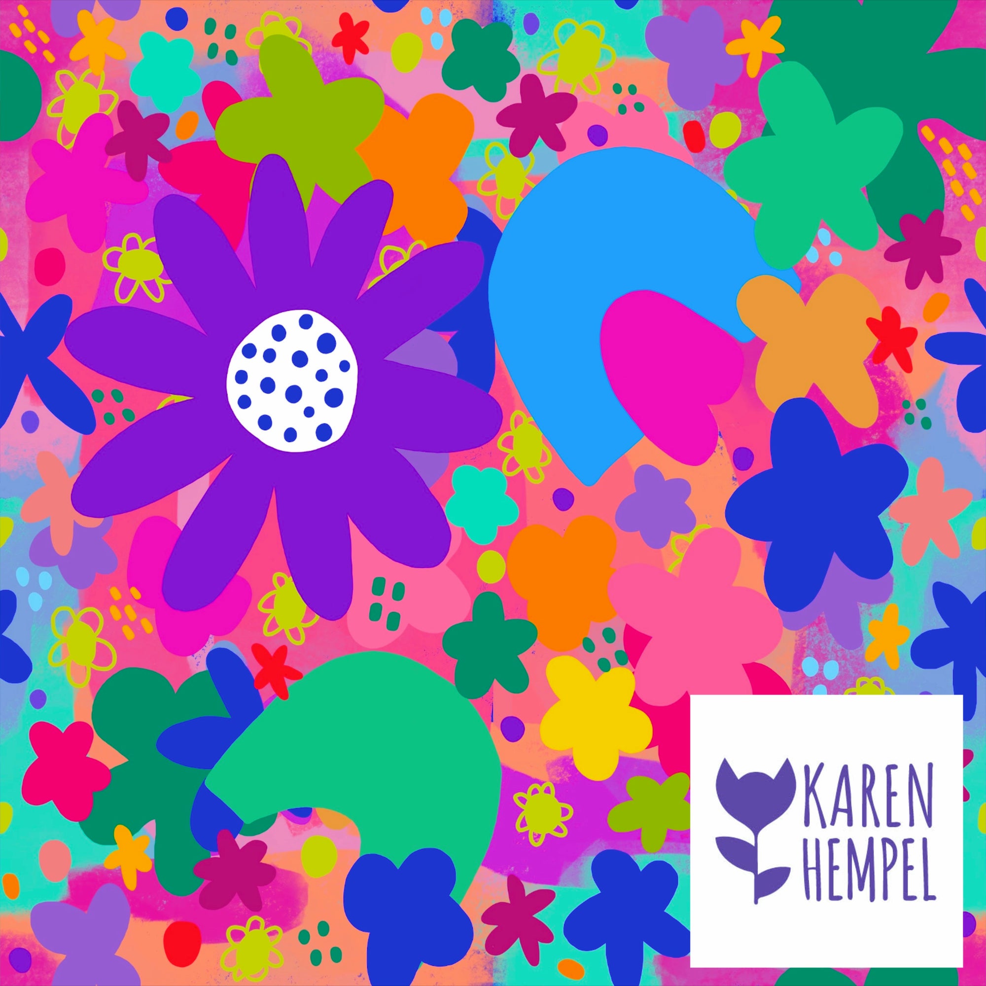 Karen Hempel- purple flower *