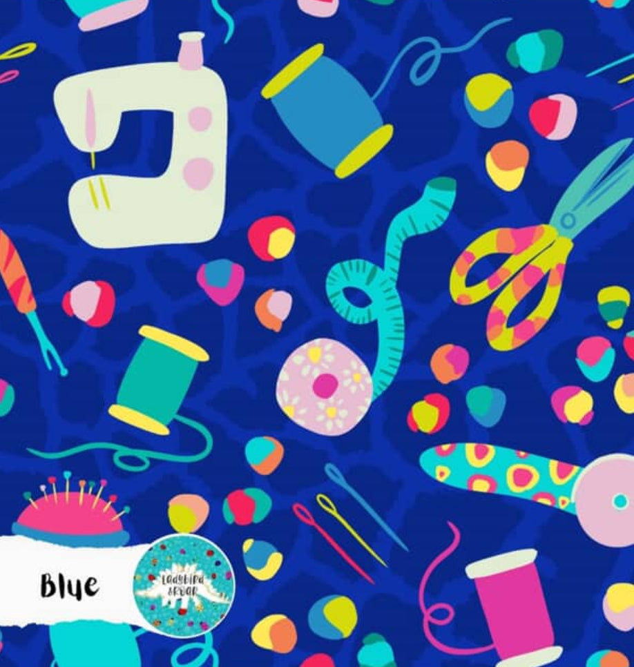 Ladybird & Roar- Blue sewing kit