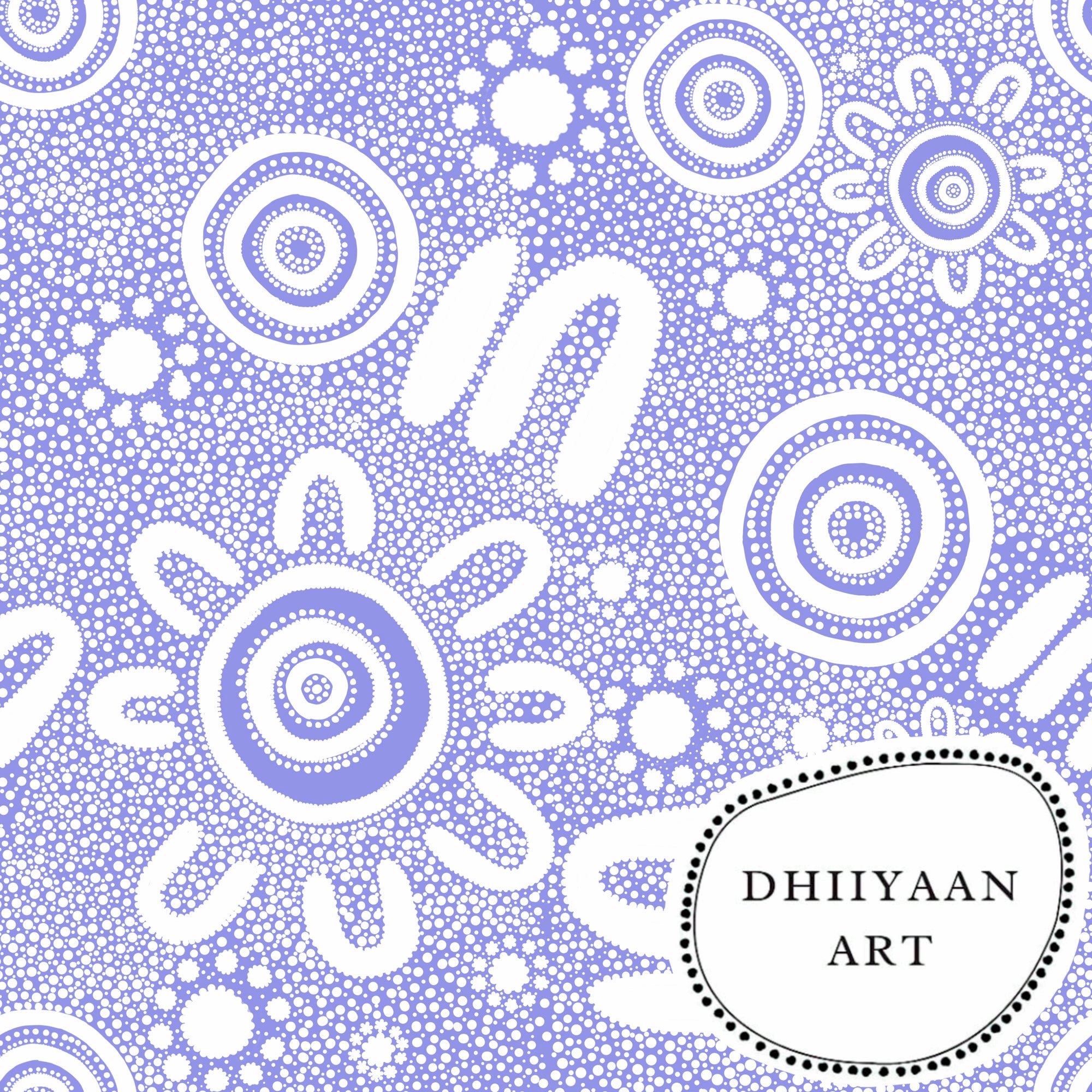 Dhiiyaan Art -  Blessed Purple*