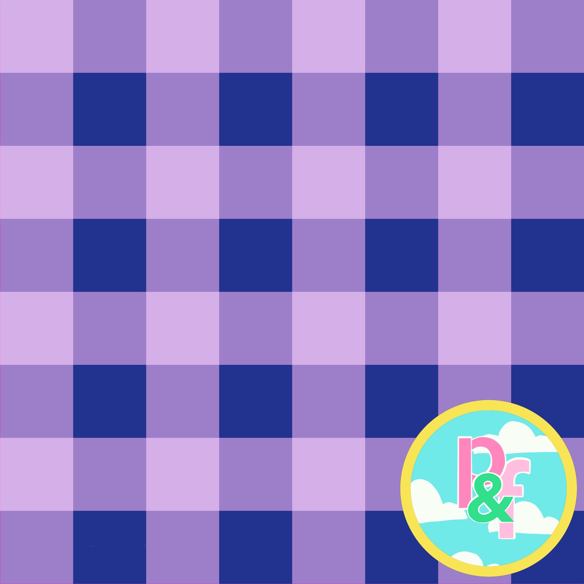 Patterns and Frocks -  purple gingham