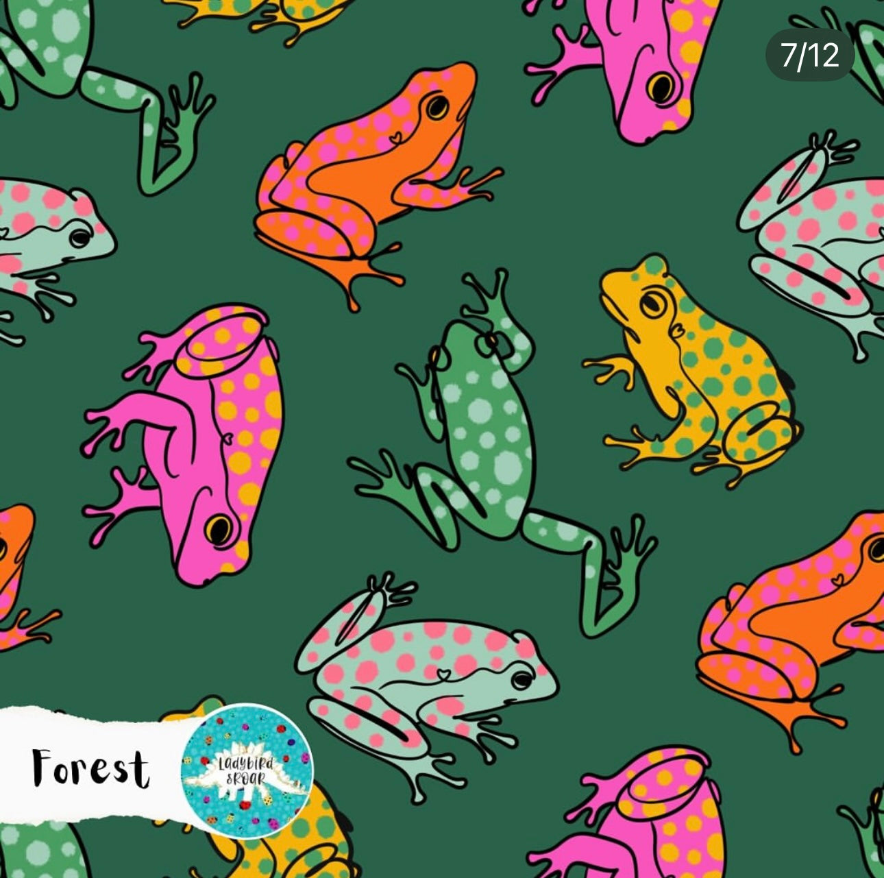 Ladybird & Roar: Forest frogs – Hellofriendfabrics