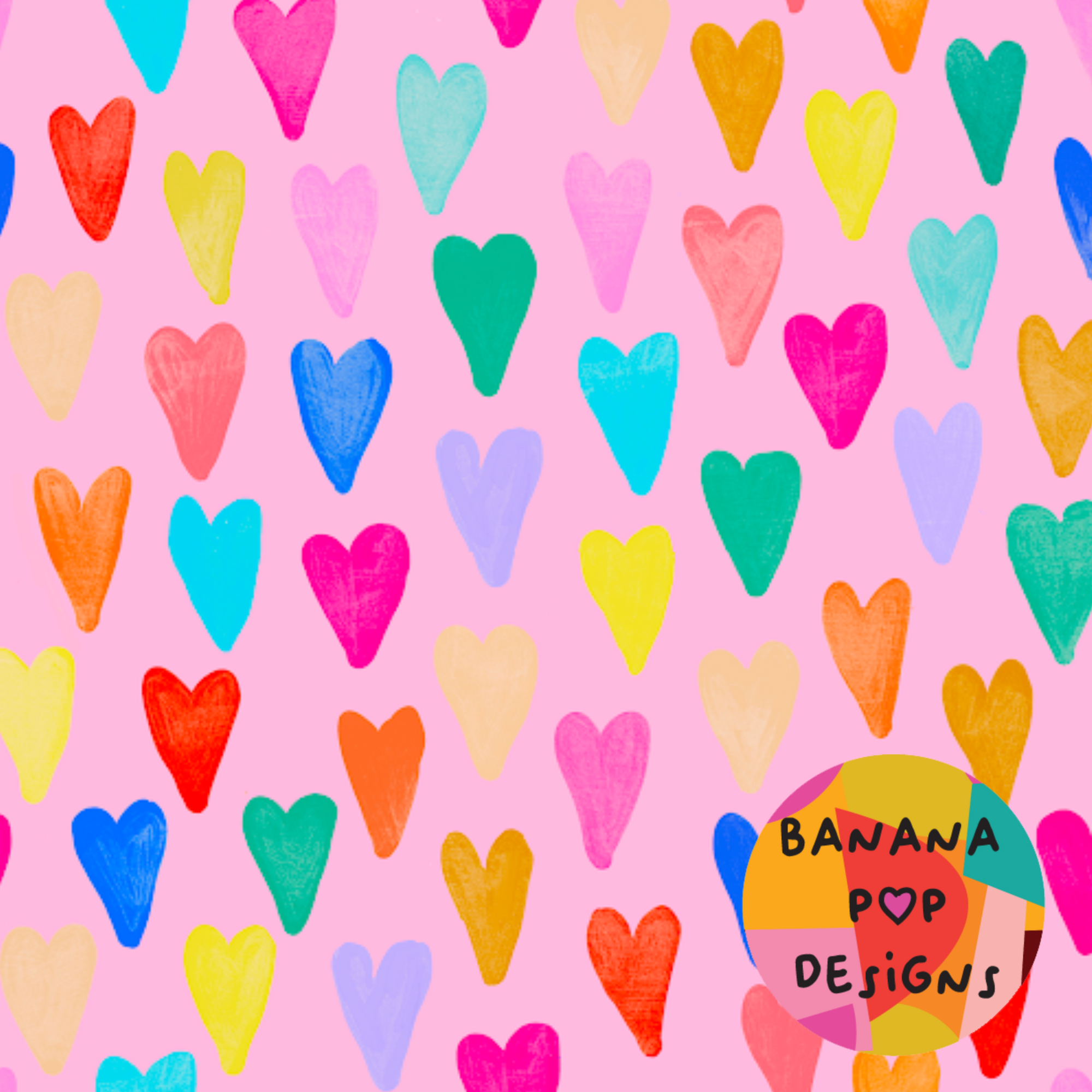 Banana Pop: Hearts pink