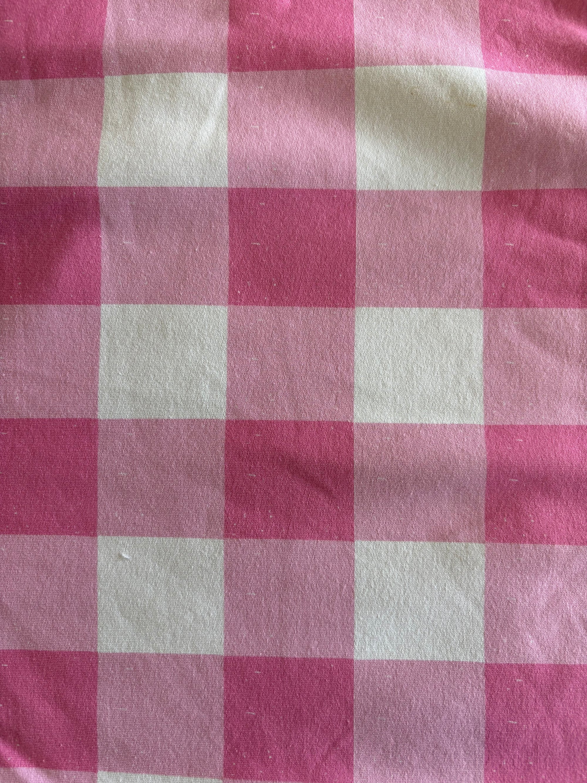 1.5m PInk checks - French Terry