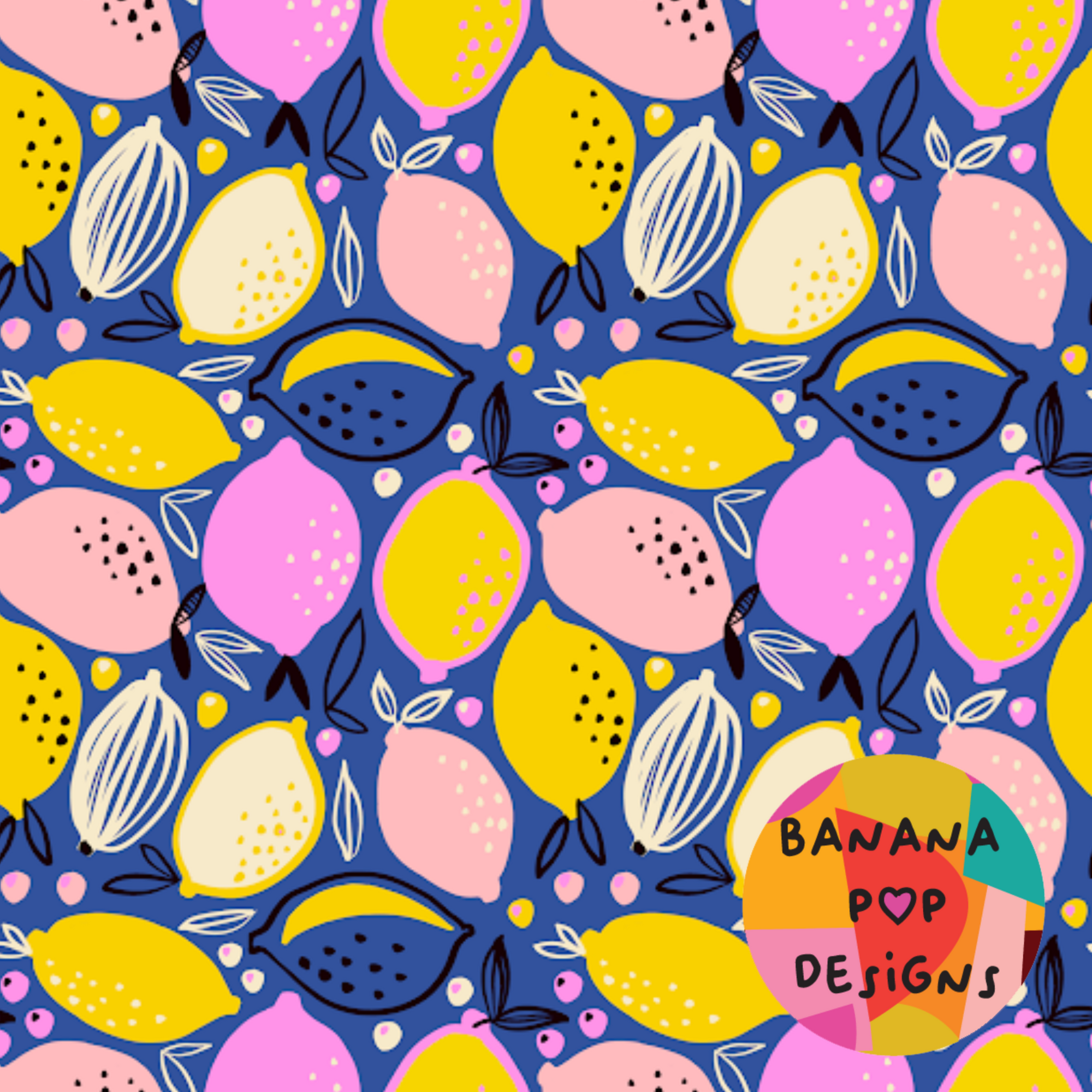 Banana Pop: Lemons Blue