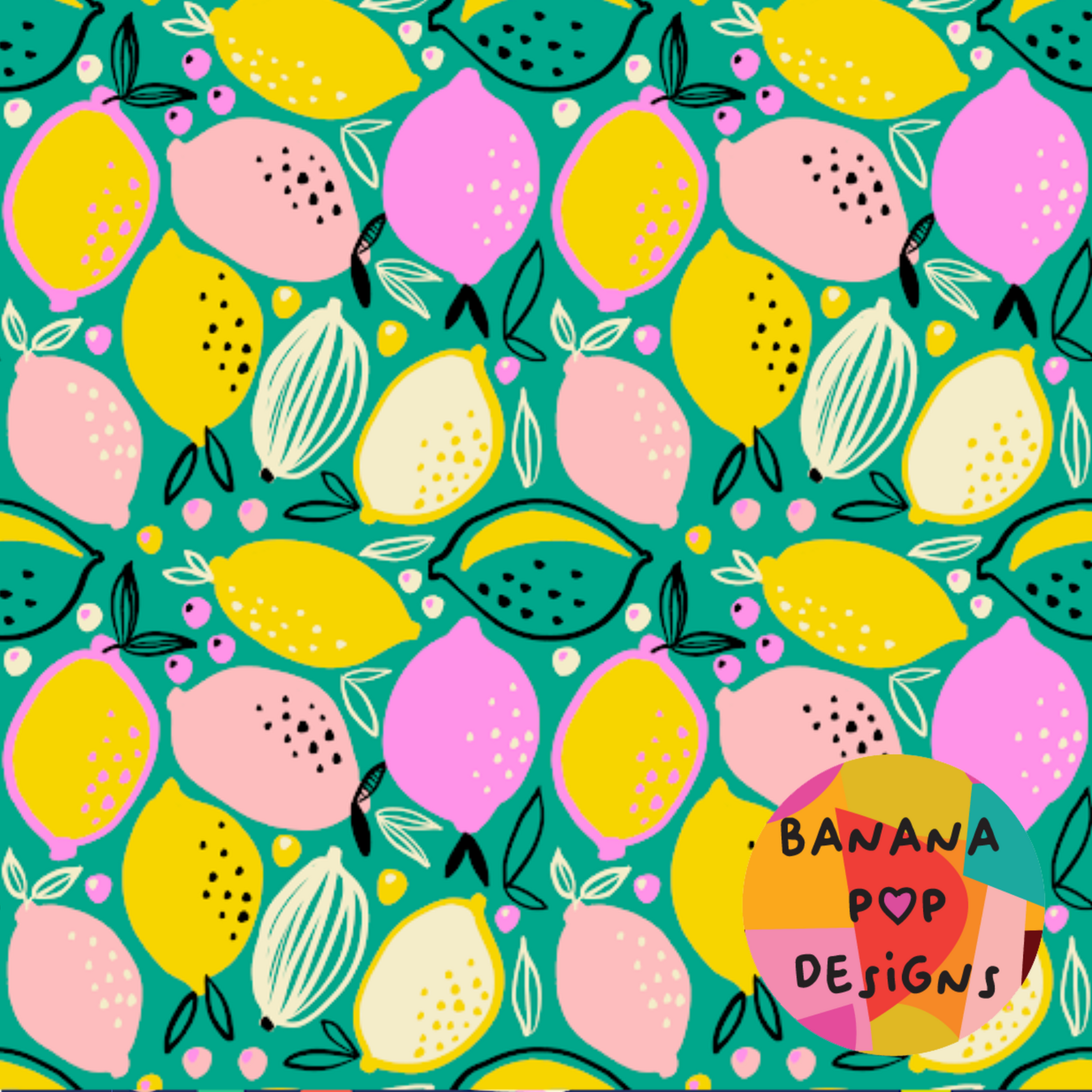 Banana Pop: Lemons Green