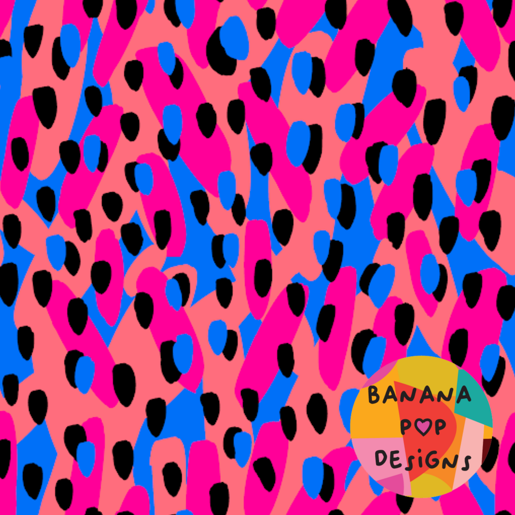 Banana Pop: Leopard hot pink