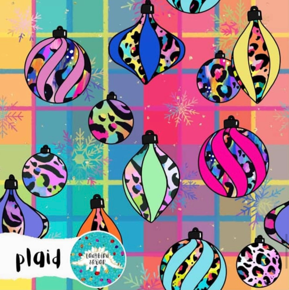 Ladybird & Roar: Plaid Baubles