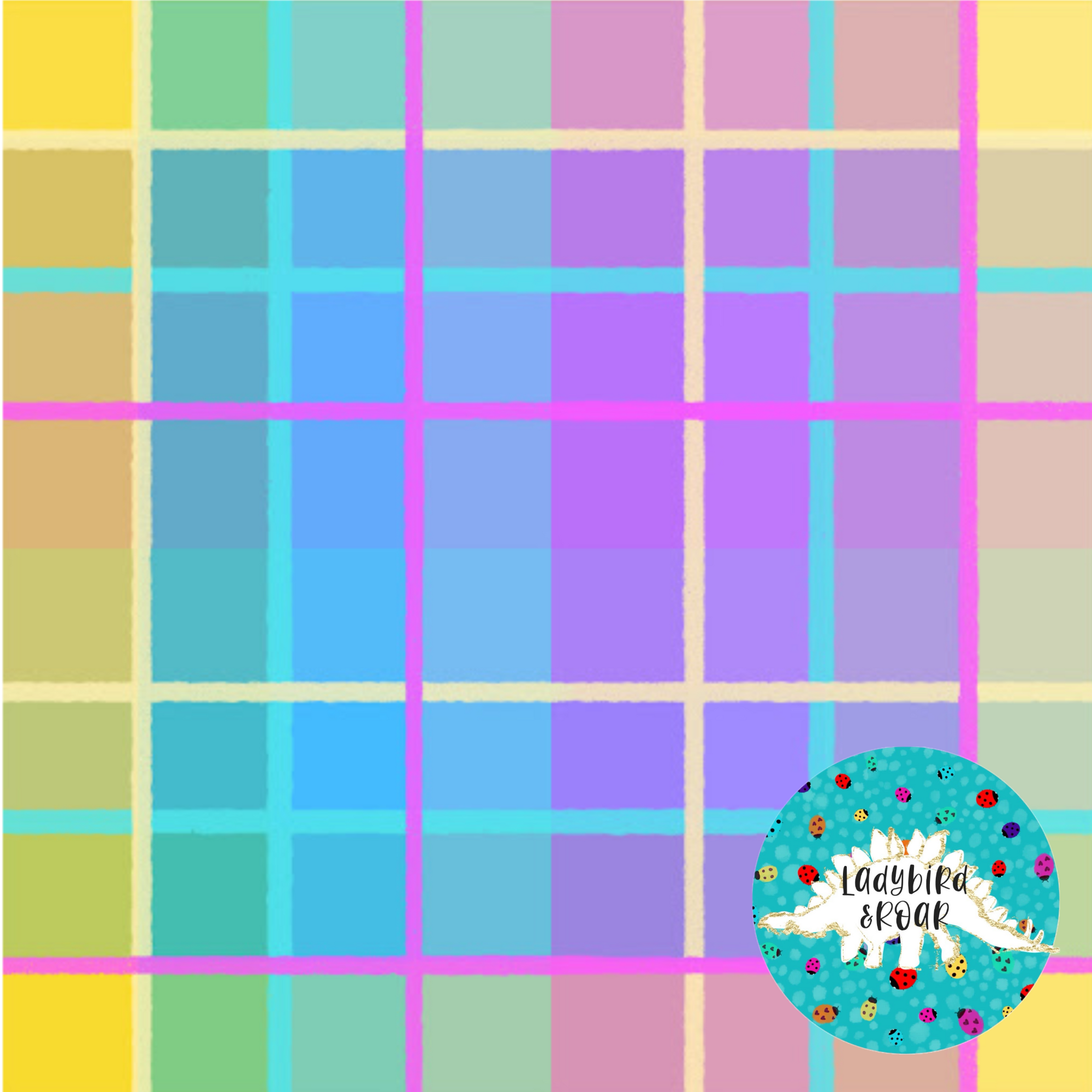 Ladybird & Roar: Ultra violet plaid