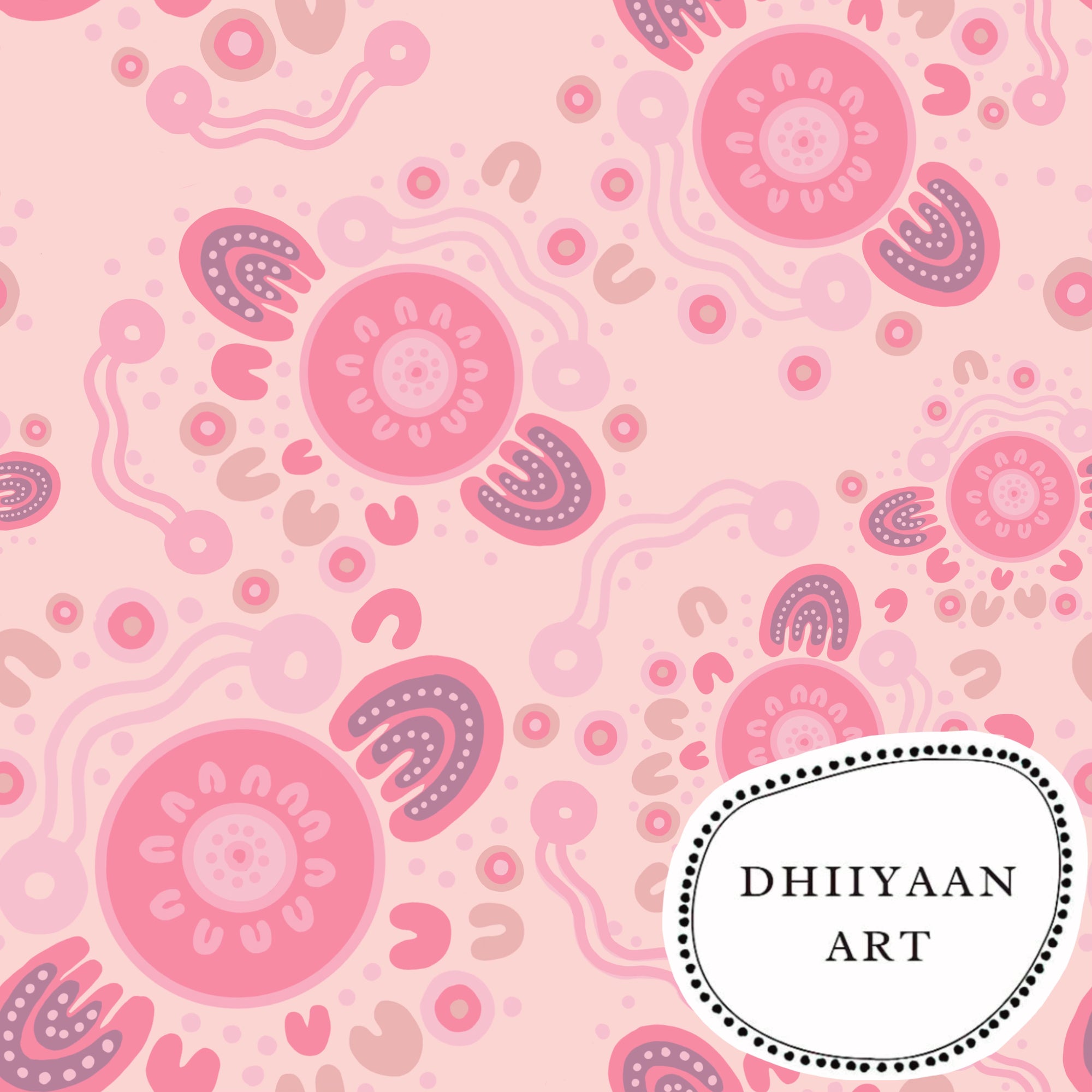 Dhiiyaan Art: Pink Affinity