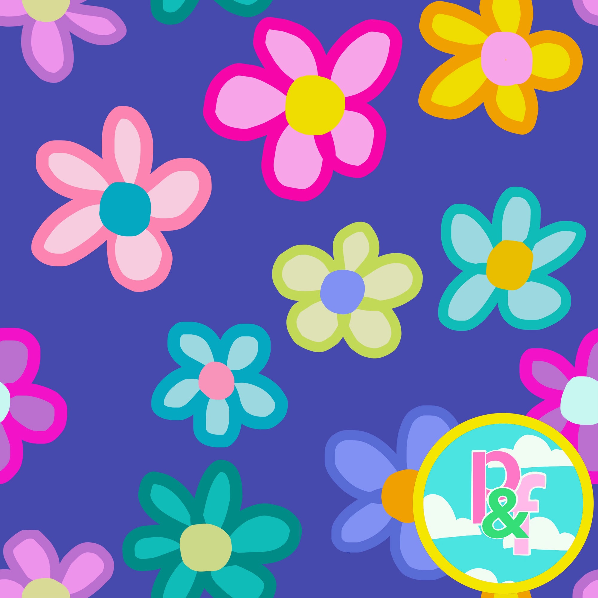 Patterns and Frocks: Happy Flowers