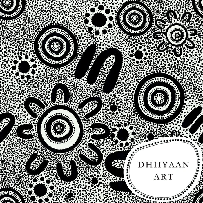 Dhiiyaan Art - Blessed Black and White*