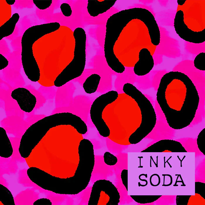 Inky Soda - Red and Pink Leopard*
