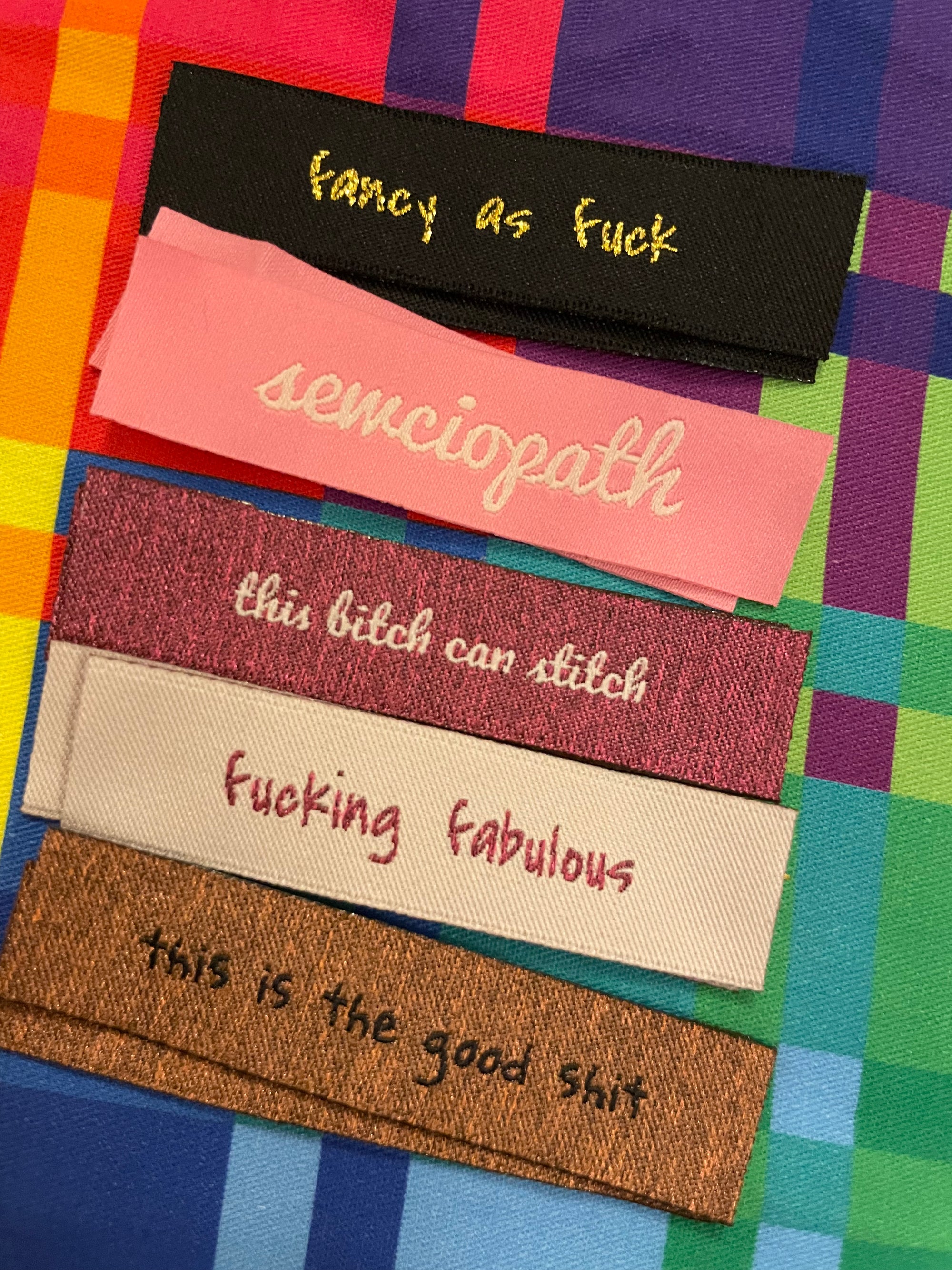 SWEARY Don't Label Me pack of 10 Labels by Suzz in Colour