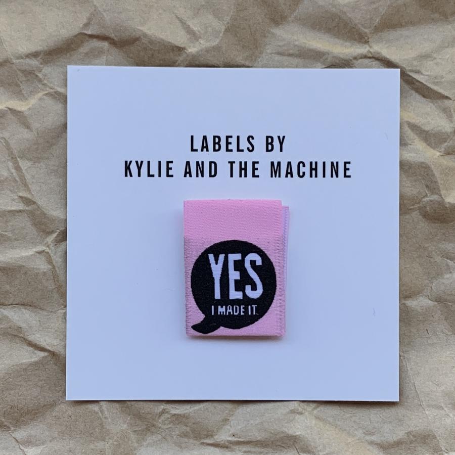 “YES I MADE IT''  Woven Labels 8 Pack